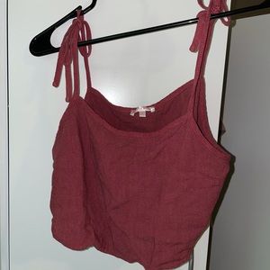 Small red crop top